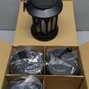 KOOPER 4 Pack Solar Lantern Outdoor Lights, Upgraded Flickering Flame Solar Lanterns Lights Outdoor Waterproof, Hanging Lantern Decorative, Solar Powered Lanterns for Yard Patio Path Tree Garden Decor