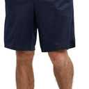 Champion Men's Shorts, Men's Mesh Gym Shorts, Lightweight Athletic Shorts (4X-Large Big, Navy - C Patch Logo)