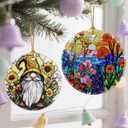 Colorful Flower Christmas Ornaments: Christmas Tree Decorations & Holiday Ornaments  Holiday Presents, Gift Ideas for Friends, Coworker, Family, Gardener, Nature Lover, and Flower Lover