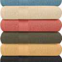 Pack of 6 Bath Towels Set 27 x 54 Inches, 100% Cotton, Larger & Lighter Weight, Quicker to Dry, Super Soft and Absorbent, Perfect for Bathroom (Multicolor, Pack of 6 (27''x54''))