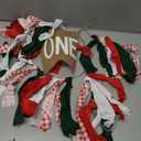 Italian Picnic Theme 1st Birthday High Chair Banner - Pizza Themed Fabric Garland For First Birthday Party, Christmas Highchair Banner for Cake Smash Photo Prop