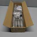 Brushed Nickel Curved Shower Curtain Rod 33-78 Inches Adjustable Splicing Design Curved Shower Rods Round Shower Curtain Rod Rust Proof Stainless Steel Curved Shower Rods For Bathroom Need to Drill (35-76")