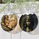 3" Stained Glass Deer Ornament, Christmas Ornament, Christmas Ornaments for Tree, Heirloom Keepsake, Gift Exchange, Gift Idea, Bauble Present