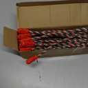 Pieces Christmas Garland Decorative Twist Ties Reusable and Flexible Twist Ties Garland Holder for Stairs Banisters Garland Craft Wrapping Home Decoration (Red-Green-White)