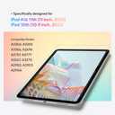 KCT 2 Pack Paperfeel Glass Screen Protector Compatible with iPad A16 11th Generation 11 inch/iPad 10th Generation 10.9 inch, Matte Surface, Tempered Glass with Bubble-Free Installation Tray