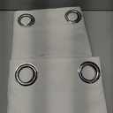 BGment Off White Blackout Curtains 63 Inch Length for Bedroom 2 Panels Set, Linen Textured Thermal Insulation Soundproof Window Curtain Drapes with Grommet, 52 Inch Wide Each Panel