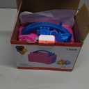 Electric Balloon Pump,110V 600W Portable Dual Nozzles Balloon Pump,Air Pump Balloon Blower for Party Decorations with Tying Tool (Small, Rose Red)