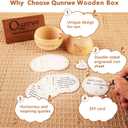 2 x Personalized I Love You Emotional Present Unique Graduation Gift for Son Teen Adult,Christmas Valentines Birthday Gifts for Son from Mom Dad Mother Father,Wooden Round Box with Funny Cards & Coin