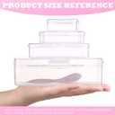 Funtopia Bead Organizers and Storage, 56 Pcs Small Plastic Containers with Lids and 3-Tier Stackable Storage Box, Mini Clear Organizers for Jewelry Toys Craft Storage (4 Sizes)