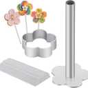 Cake Pop Mold Kit,Cake Pop Cutter, Pusher, 100pcs Cake Pop Sticks, Durable Cake Pop Maker for Cakepops, Lollipops, Chocolates, Candies & Cookies