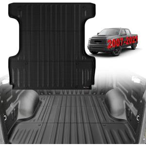 TripleAliners Truck Mat Compatible with 2007-2021 Toyota Tundra 5.5FT Accessories, Truck Bed Mat Heavy Duty Custom Fit All Weather Protection TPE Pickup Liner