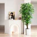 Artificial Ficus Tree Indoor, 7FT Realistic Large Fake Trees