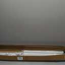 MEXAU White Tension Curtain Rods 41-146 In Extra Long Outdoor Patio Curtain Rods No Drilling Adjustable Heavy Duty Tension Rods for Windows Bathroom Living Room Curtains, Rod Diameter 1.26In