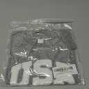 COORALLY 4th of July Baby Boy Girl Outfit Fuzzy Letter Flag Embroidery Rompers Crew Neck Short Sleeve Bodysuits (Gray, 6-12 Months) (Gray)