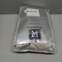 DriftAway Double Layer Linen Blackout Tie Up Curtains Thermal Insulated Fully Lined Balloon Roman Shade Bathroom Window Adjustable Rod Pocket for Small Window 45 Inch by 63 Inch Light Linen