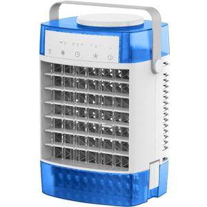 Air Cooler, 1000ML Swamp Cooler with Remote Control, Evaporative Cooler with 3 Wind Speed & Timer, Cooler Fan for Room Bedroom Office (White)