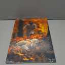 OTOSTAR Jesus and Lamb Canvas Wall Art Jesus Runs for the Lost Sheep In Autumn Forest Picture Wall Art Canvas Print Christian for Living Room Bedroom Church Home Decor - 12 x 16 Inch