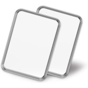 2 Metal Pans Baking Sheets 13x19 inch