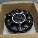 Moving Head DJ Stage Light 6-Arm RGBW with 4 Honeycomb Beams, 90 Swing 540 Rotate, White/Warm Strobe, Red/Green Starry Sky, Colorful Aperture Effects, Auto/DMX512 Control for Party Club Wedding (Black)