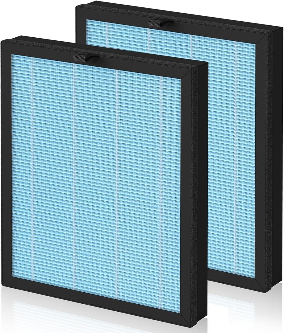 MJ005H Replacement Filter Compatible with POMORON Model MJ005H Air Purifier, 4-Stage Filtration, H13 True HEPA Filter and Activated Carbon, MJ005H-RF, 2 Pack