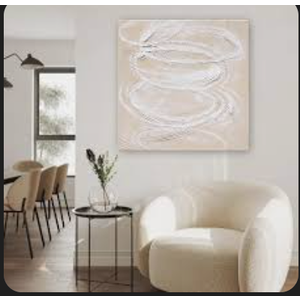 GeekMacro Hand-painted Black Textured Wall Art Minimalist Abstract Oil Painting 30x45 inch Large Artwork for Living Room Vertical Wall Decor