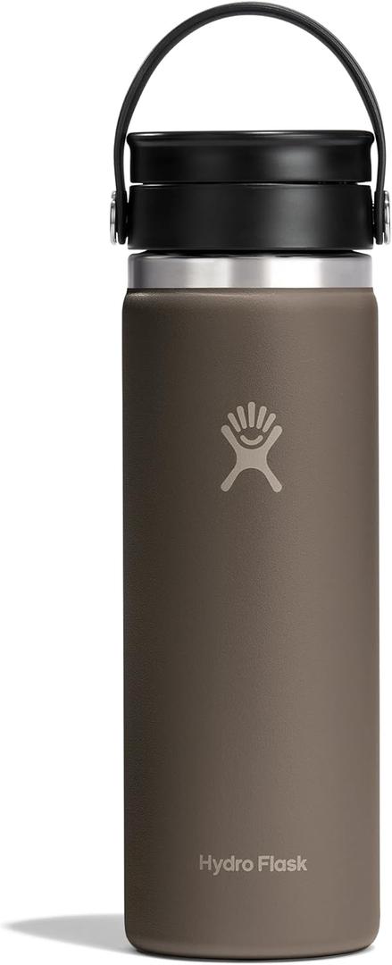 Hydro Flask Flex Sip Coffee Tumbler  Insulated Stainless Steel, Non Spill, Leak Proof Travel Coffee Cup 20 Oz Sandpiper