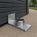 Heavy-Duty Solid Steel Roll-Up Door LockHigh-Security Hidden Shackle Padlock and hasp Set, Comes with 2 Keys, specifically Designed for Garage Doors to Prevent Unauthorized External Access
