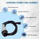 2CR910 Charging Power Cord Assembly 8.2FT Replacement for MadJax XSeries Storm Star EV Golf Carts, UL Listed