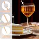 100 Pack Golf Cocktail Picks, 4.7" Bamboo Fancy Skewers Toothpicks for Appetizers Toothpicks for Food Drink Fruit Sandwich BBQ Charcuterie Boards Accessories Birthday Wedding Party Supplies