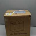 Fish Tank, 4 Gallon Nano-Aquarium, Upgrade Filter System and LED Light, for Freshwater & Marine, Filter Balls Included (4 Gal)