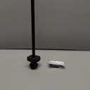 H.VERSAILTEX Window Curtain Rods for Windows 48 to 84 Inches Adjustable Decorative 3/4 Inch Diameter Single Window Curtain Rod Set with Classic Finials, Black