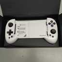 ShanWan Mobile Game Controller for iphone/Android with PHONE CASE Support, Bluetooth Wireless Gamepad - PS Remote Play, Xbox Cloud, Steam Link, GeForce NOW, MFi Arcade Games-Long Battery Life (White2)