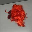 MIAHART Red Short Bob Wig and Sunglass Set, Neon Colored Wigs Costume Colorful Cosplay Wigs Daily Party Hairpieces for Bachelorette Glow in The Dark Neon Party Favors Halloween Decorations Supplies