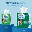 Puffs Facial Tissues Plus Lotion, 8 Family Rectangle Boxes, 124 Facial Tissues per Box, Allergies and Colds 