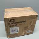 VTG VOGTEN 4.5 CFM AC Vacuum Pump and Gauge Set,for Mini Split/HVAC/Auto Systems,Manifold Gauge Kit Fits R134a R22 R410a R404a,with Leak Detector,Upgraded Trifold Storage Case,3 Hoses,R134a Can Tap