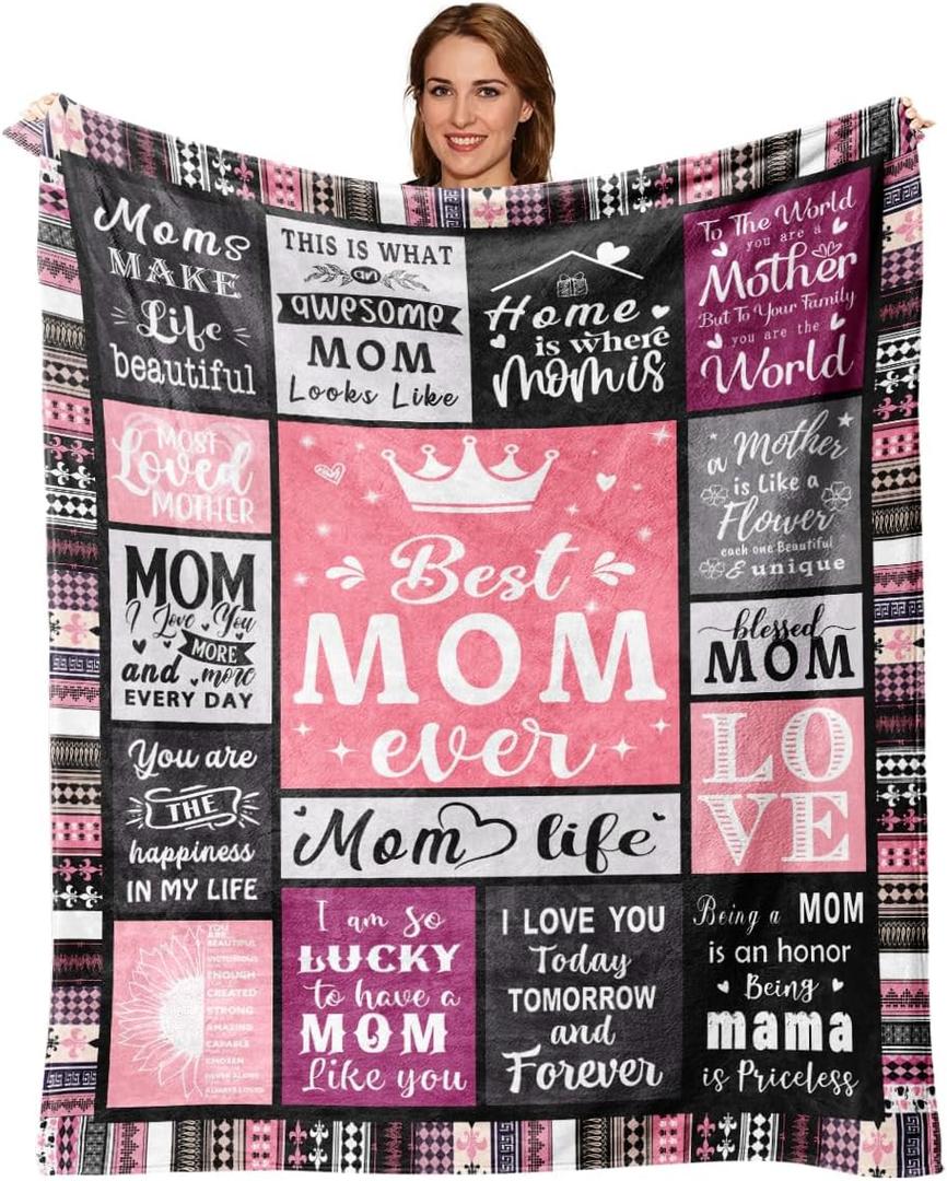 Gifts for Mom, Birthday Gifts for Moms, Gifts for Mothers Christmas, Mama Birthday Gifts for Valentines Christmas Mother's Day, Mommy Blanket Best Mom Gifts Ideas 60"x50"
