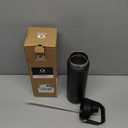 ENCOOL Insulated Water Bottle with Straw Stainless Steel Water Bottle, Leak-Proof, BPA-Free, Double Wall Vacuum Keeps Cold for 24 Hours for Sports, Travel, School (26 oz, Black Night)