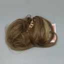 Claw Clip Ponytail Extension 18" Clip in Wavy Ponytail Hair Extensions Long Pony Tails for Women Extensions Ash Blonde Mix Light Brown Wave Hairpiece