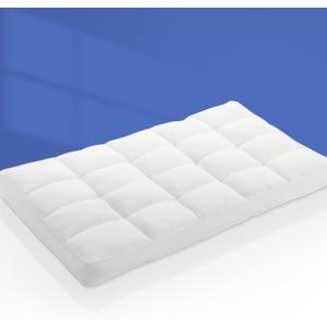 HOMBYS Ultra Flat Pillow for Sleeping Thin Pillow with 3D Cube Design for Support, 2.3 inch Height Ultra Slim Bed Pillow for Stomach and Back Sleepers, 100% Cotton Fabric Machine Washable, (16"x33")