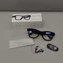 AI Smart Glasses with 8MP HD Camera Continuous 1200P Video Recording Real-Time Voice Translation (100+ Languages), AI Object Recognition & Q&A, Open-Ear Bluetooth Music, Travel and Sports