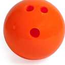 Champion Sports Rubberized Plastic Bowling Ball - 3 LB Orange