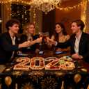 2026 Charcuterie Numbers Fillable, Wooden Number Charcuterie Board Box Serving Food Trays for New Years Graduation Party Supplies
