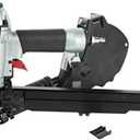 Metabo HPT Cap Stapler, Pro-Preferred Pneumatic Power Nailers, Crown Stapler for Roofing Felt, Foam Insulation & House Wrap, 18 Gauge, Up to 200 7/16" Crown Staples, Length 7/8" to 1-1/2", N3808AP