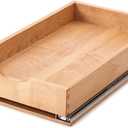 Draworia Pull Out Cabinet Drawers - 6x2 Size Options (12-23'W, 18-21'D), Pre-Assembled with Soft Close Slides, Solid Beechwood, Easy Installation(12'W x 21'D)