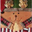 Christmas Chair Cover for Armchairs and Dining Chairs - Holiday Party Decoration Set, Suitable for Kitchen, Dining Room, and Home (1 Piece) (Xunlu)