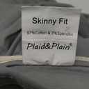 Plaid&Plain Men's Skinny Stretchy Khaki Pants Colored Pants Slim Fit Slacks Tapered Trousers (40W x 30L, Iron Grey)