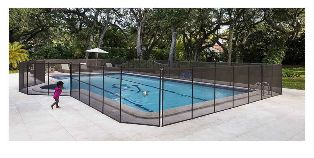 Pool Fence DIY by Life Saver Fencing Section Kit, 4 x 12Feet, Black 