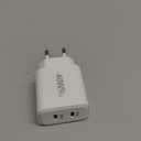 European USB C Charger, 40W PD4.0 European Travel Plug Adapter Dual Type C Fast Charger USA to Europe Plug Adapter for iPhone 17 16 15 14 13 12 11 Plus Pro Max X 8, Galaxy, Android