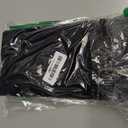 Portable Jewelry Roll Untangled Secure Necklace Travel Storage Bag Displays Holder 16 Chain (Black)