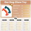 Dog Chew Toys for Aggressive Chewers - 2 Pack Indestructible Teeth Cleaning Chew Toys to Keep Them Busy for Medium & Large Dogs